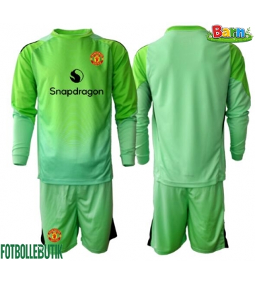 Manchester United Målvakt Tredjeställ Barn 2025-26 Långärmad (+ Korta byxor)